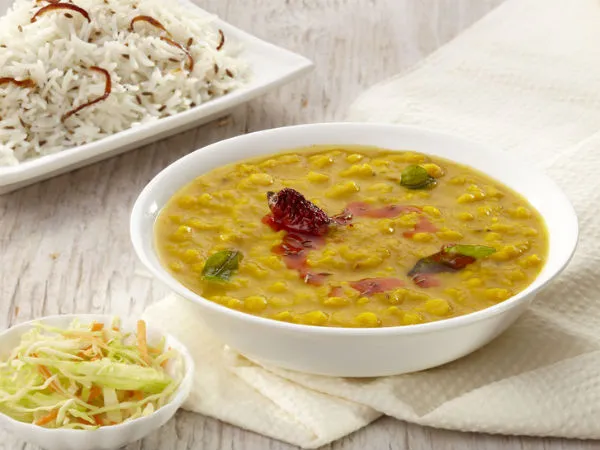 Dal Tadka with Rice (दाल तड़का और चावल)