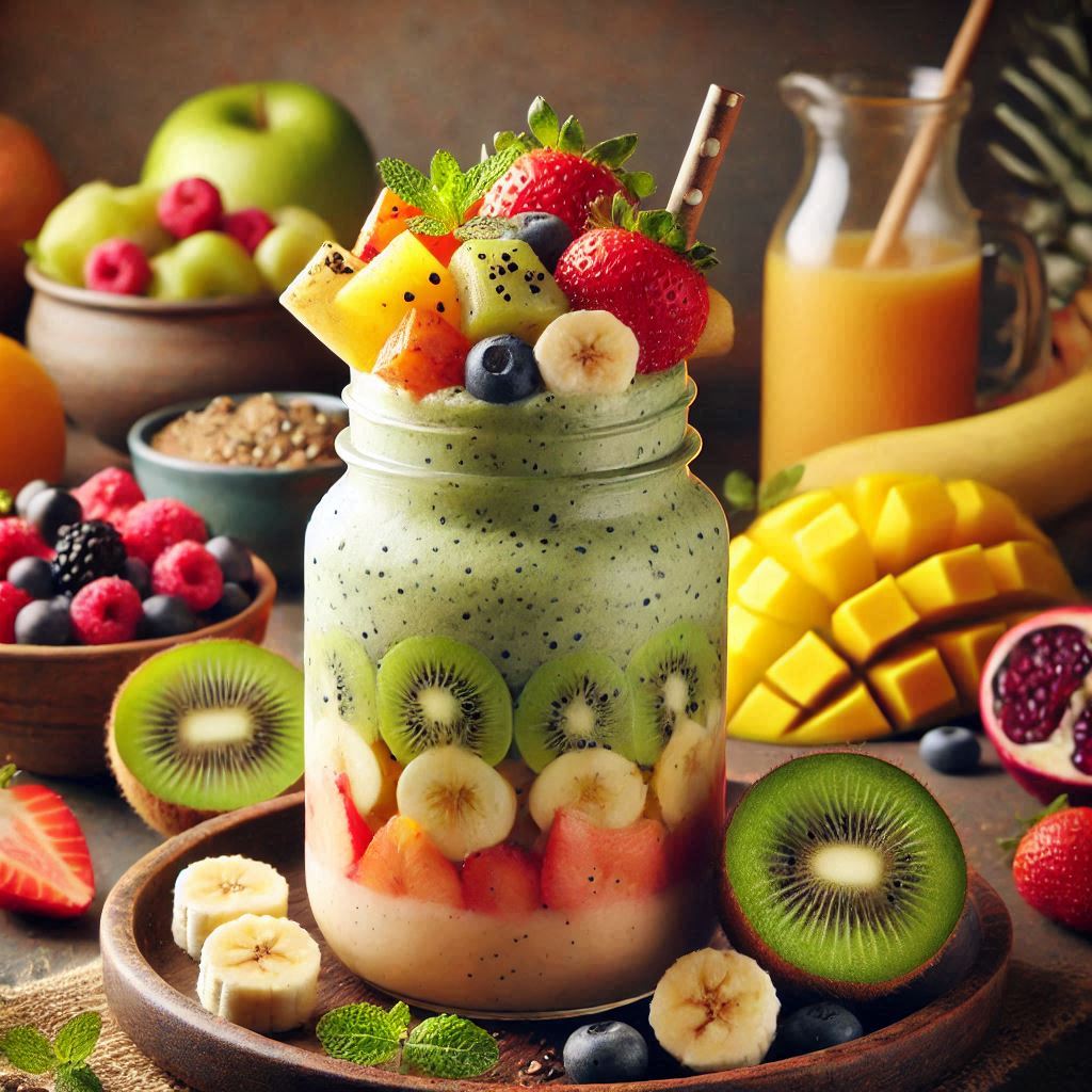 Mixed Fruit Smoothie (मिक्स्ड फ्रूट स्मूदी)