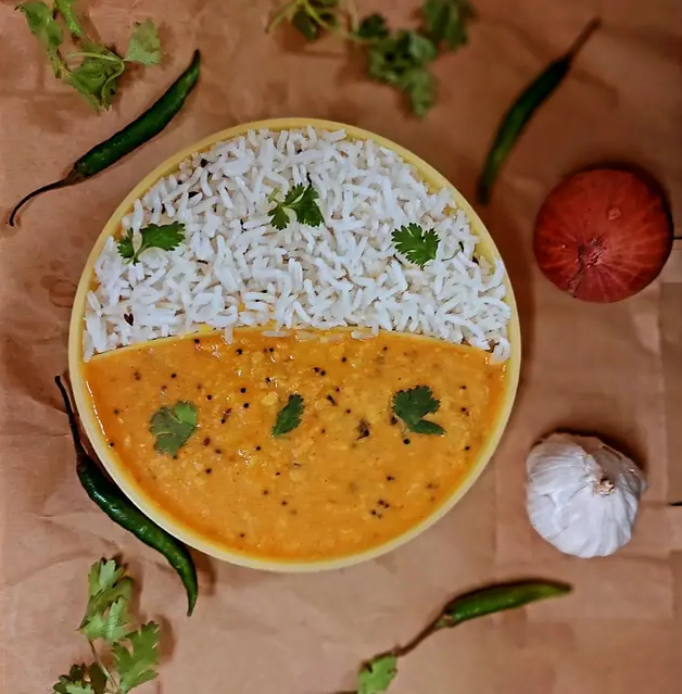 Dal Fry with Jeera Rice (दाल फ्राई और जीरा चावल)