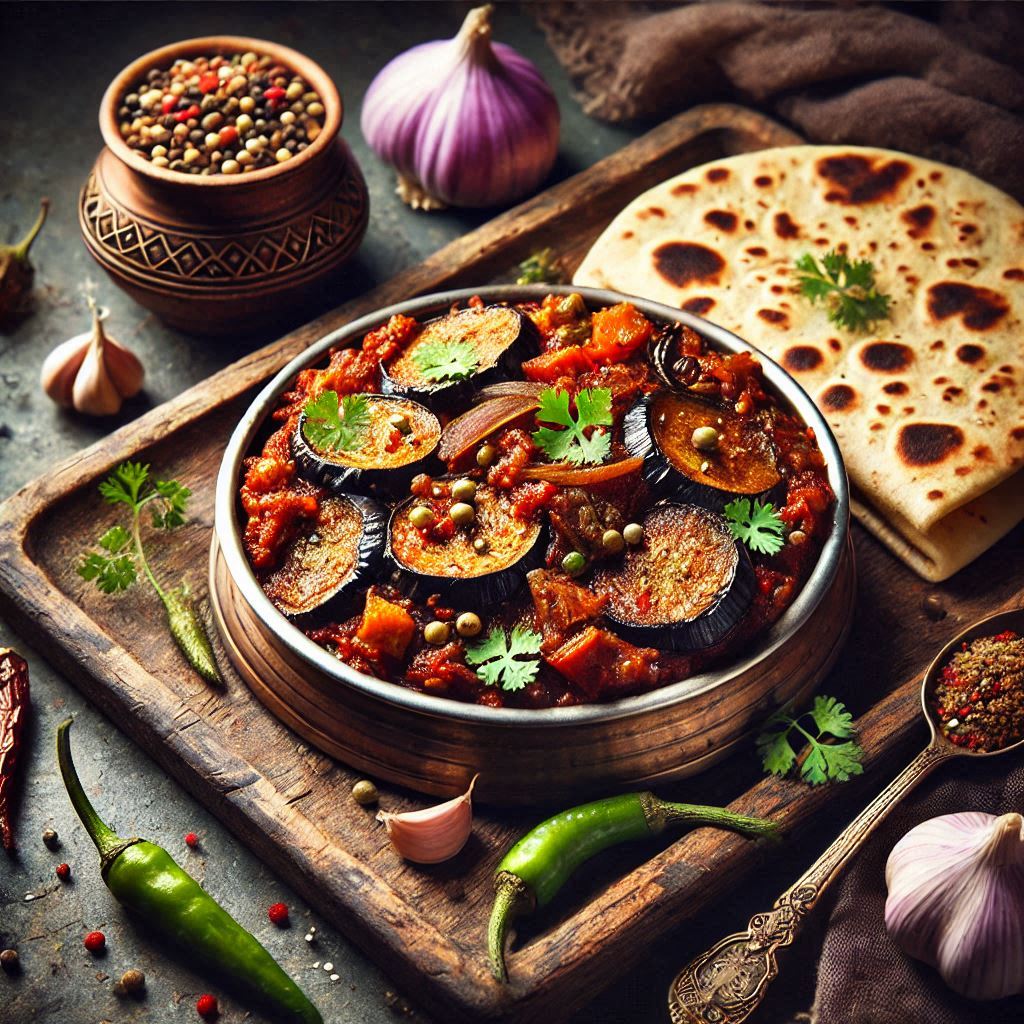 Baingan Bharta with Roti (बैंगन भरता और रोटी): A Smoky, Flavorful Delight for Every Meal