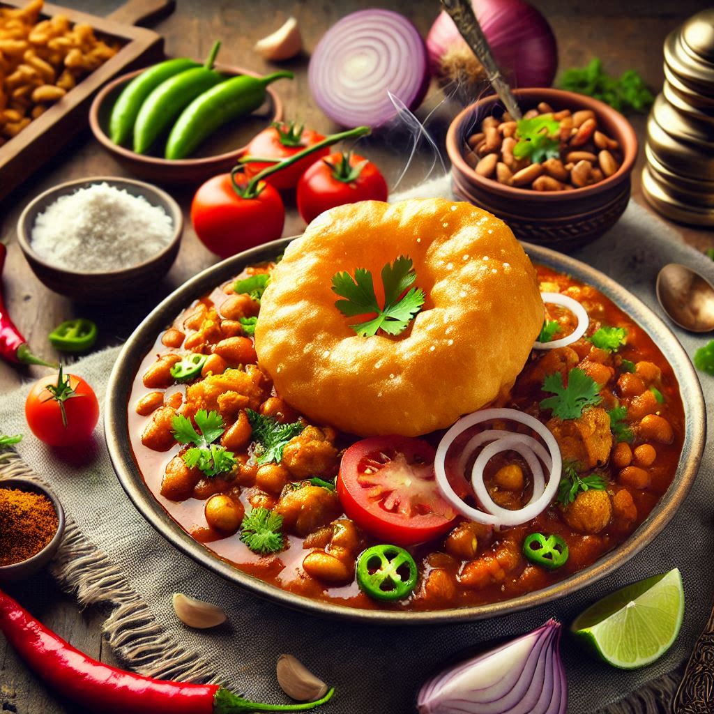 Chole with Bhatura (छोले और भटूरे): A Perfect Fusion of Taste and Tradition