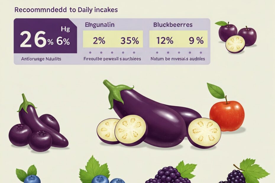 Natural sources of Nasunin including eggplant peel and purple vegetables