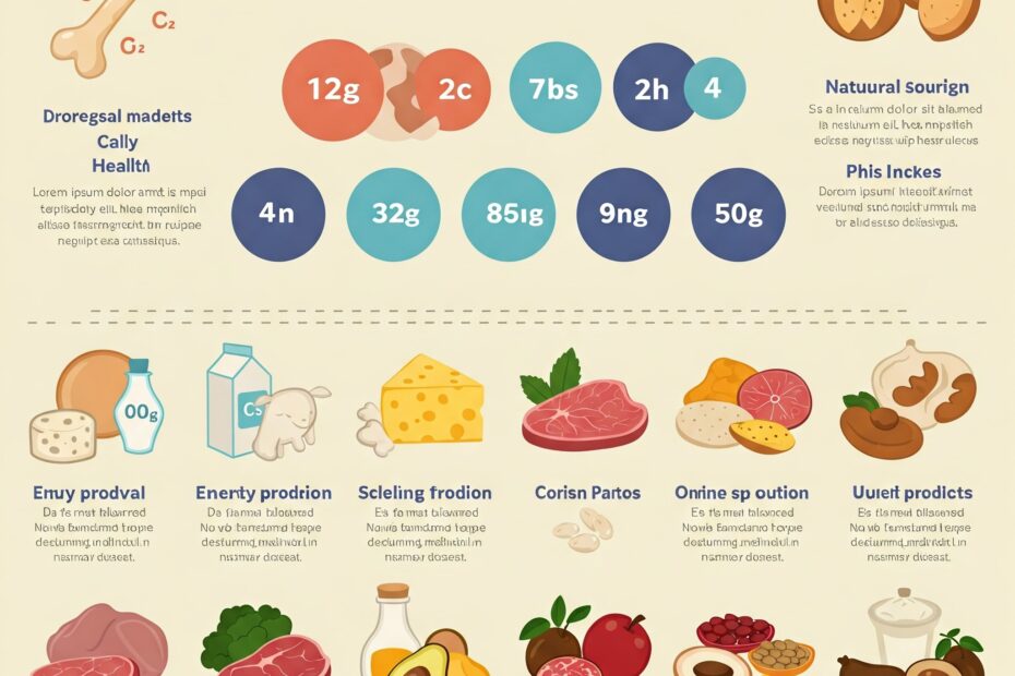 Natural sources of Phosphorus including dairy, fish, and leafy greens