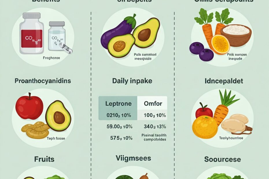 Natural sources of Proanthocyanidins including berries, grapes, and pomegranates